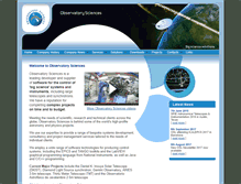 Tablet Screenshot of observatorysciences.co.uk